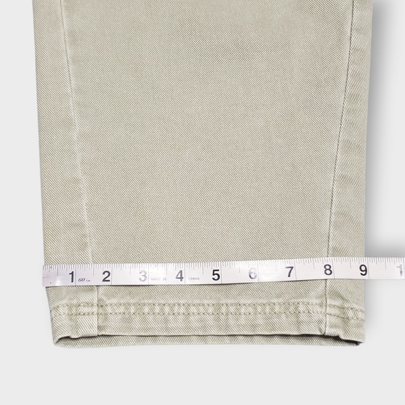 Zara Woman Barrel Jeans Sage Green Denim High Rise Baggy Cropped Size 6 - Picture 12 of 12